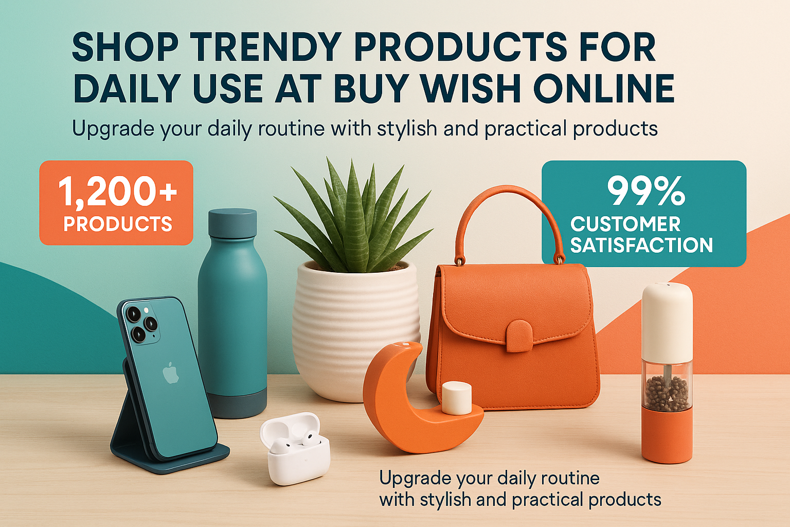 Shop Trendy Products for Daily Use at Buy Wish Online
Upgrade your daily routine with our stylish and practical products. With a 99% customer satisfaction rate, we bring you items that enhance your life. Explore now!
1,200+
Products
99%
Customer satisfaction