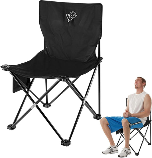 Ergonomic Outdoor Folding Chairs: Lightweight and Comfortable Folding Camping Chairs with 308 lbs Load Capacity - Perfect for Fishing, Garden, Beach, and Camping Adventures