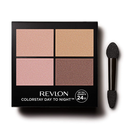 Revlon ColorStay Eyeshadow Palette - Day to Night Up to 24 Hour Eye Makeup - Velvety Pigmented Blendable Matte & Shimmer Finishes - 505 Decadent - 0.16 Oz