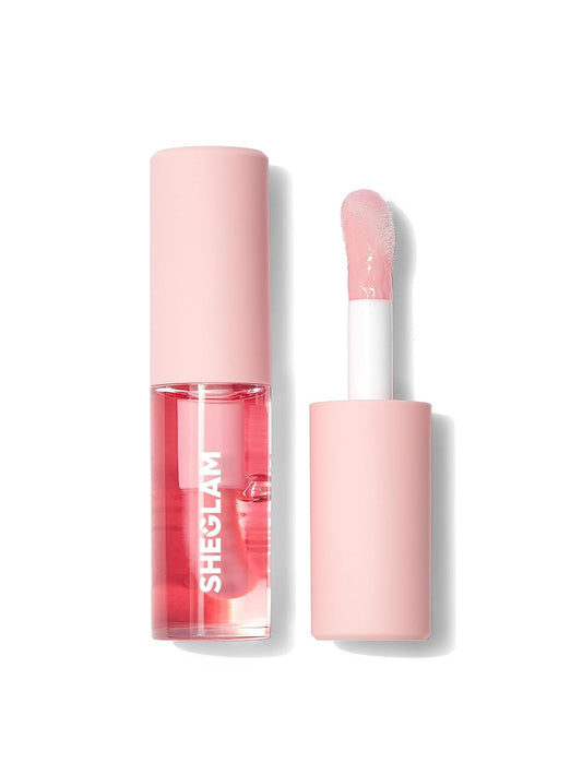 SHEGLAM Jelly Wow Hydrating Non-Sticky Lip Oil: Moisturizing and Plumping Lip Gloss in the Luscious Shade of Berry Involved