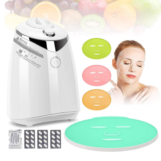 JJ.Yoma Facial Cream Maker, Professional Facial Mask Machine for DIY Collagen Fruit Vegetable Masks, Automatic and Voice-Guided Facial Care Device