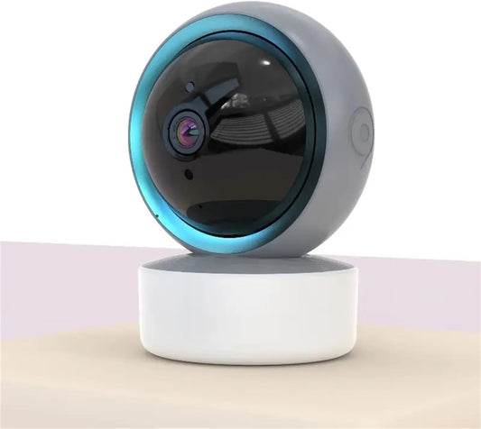 Uscallm 360-Degree Indoor Security Camera: Wireless Pet Camera with 2 Million Pixels, Instant Alerts, Motion Tracking, Night Vision, and Two-Way Voice for Comprehensive Home Security