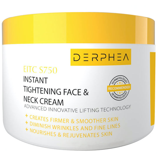DERPHEA Face and Neck Tightening Cream: Rejuvenating Solution for Firm Skin, Fine Lines, and Sagging - 3.4 Oz