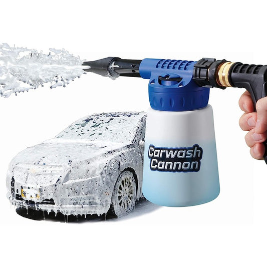 Ontel Carwash Cannon Foam Blaster Nozzle Gun - Perfect for Car, Truck, Boat & More - 5 Spray Settings, Just Spray & Rinse - No Residue or Film (Packaging May Vary)