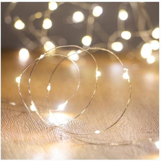 Enchanting Illumination: 10Ft/30 LEDs Fairy String Lights for Magical Indoor & Outdoor Decor - Perfect for Weddings, Home Parties, and Christmas Holidays - Waterproof and Battery Operated in Warm White Glow