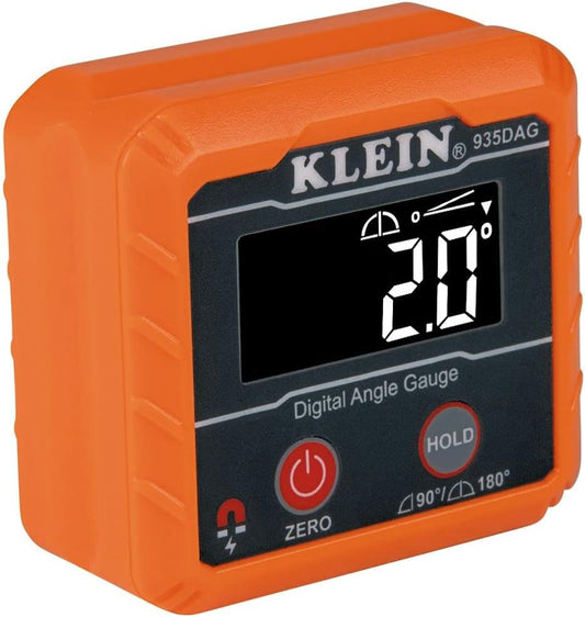 Klein Tools 935DAG Digital Electronic Level and Angle Gauge: Precise Measurement and Angle Setting Tool with 0-90 and 0-180 Degree Ranges