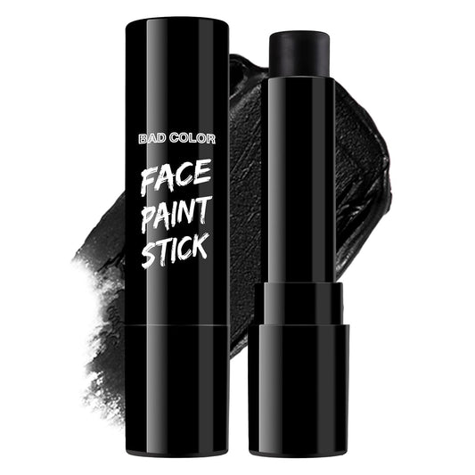 BADCOLOR Black Cream-Blendable Face and Body Paint Stick: Ideal for Sports, Halloween, SFX Makeup, Cosplay, and Costume Parties - Non-Toxic and Hypoallergenic for Adults and Children