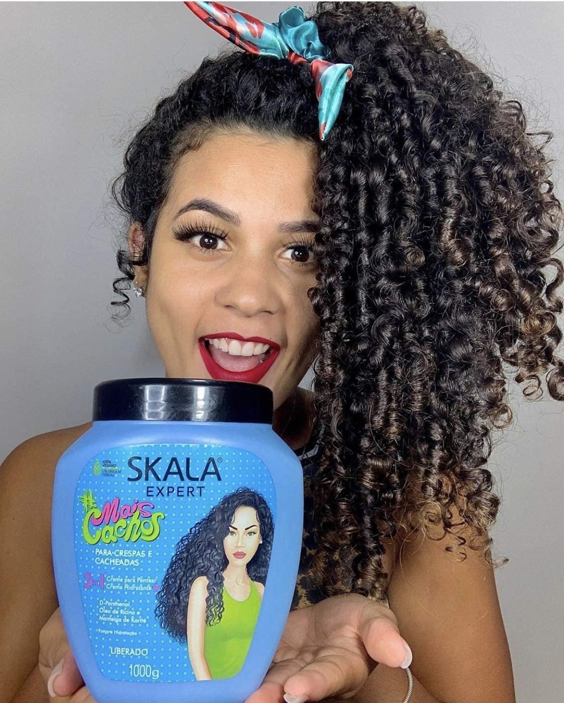 SKALA Hair Care Duo: Expert Mais Cachos 2-in-1 Conditioning Treatment Cream + Brasil Passion Fruit & Pataua Oil Treatment Cream | Nourish, Strengthen, and Transform Your Hair | Each Bottle 1000g/1kg - 35.27 Oz