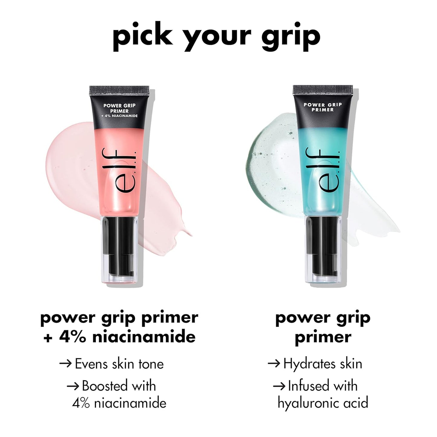 e.l.f. Power Grip Primer - Gel-Based Hydrating Face Primer for Smooth Skin and Makeup Grip, Moisturizes and Preps, 0.811 Fl Oz (24 ml)