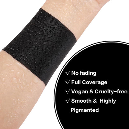 BADCOLOR Black Cream-Blendable Face and Body Paint Stick: Ideal for Sports, Halloween, SFX Makeup, Cosplay, and Costume Parties - Non-Toxic and Hypoallergenic for Adults and Children