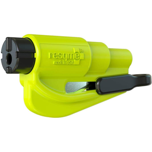 LifeSaver: The Original 2-in-1 Car Safety Tool - Seatbelt Cutter and Window Breaker, Made in USA, High-Visibility Yellow