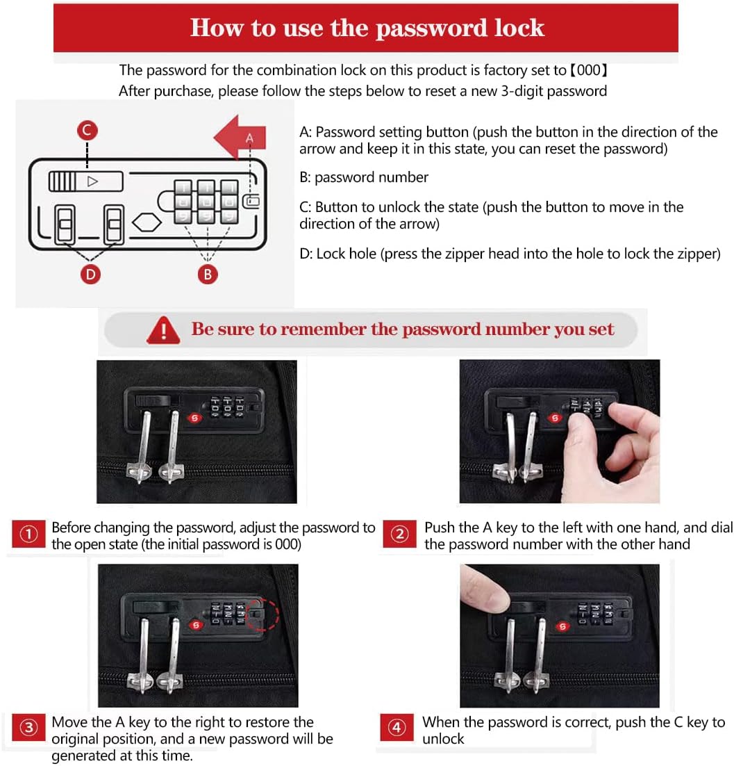 Sowaovut Travel Laptop Backpack: Anti-Theft Bag with USB Charging Port and Password Lock, Designed to Fit 15.6 Inch Laptops for Men and Women