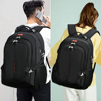 Sowaovut Travel Laptop Backpack: Anti-Theft Bag with USB Charging Port and Password Lock, Designed to Fit 15.6 Inch Laptops for Men and Women